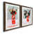Papier, cadre noyer