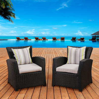 Fauteuil Jashanpreet Atlantic Biscayne avec coussins