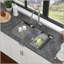Évier de cuisine 33 po x 19 po x 9 po à cuve simple encastrable en acier inoxydable calibre 16