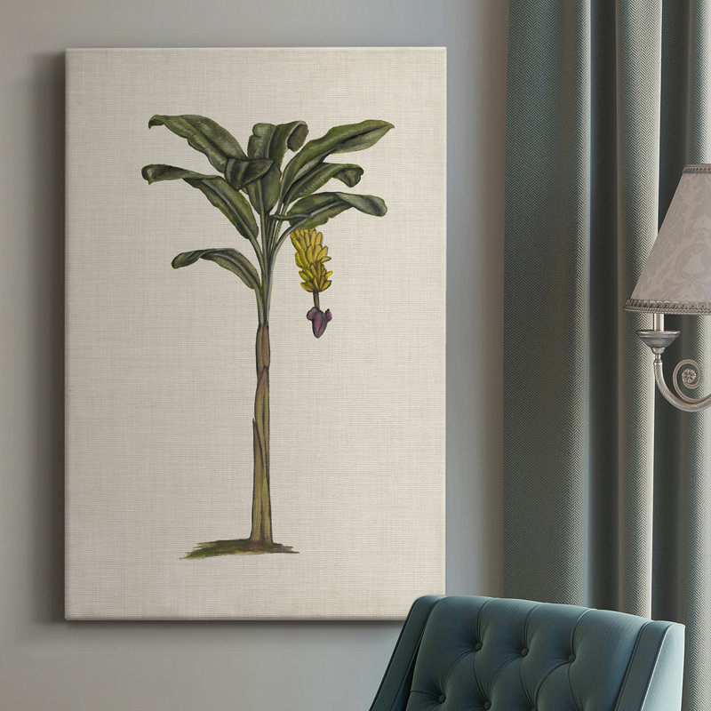 Peinture sur toile tendue, AU CH British Palms III, H 36 po x l 24 po x P 1 po