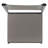 Rowayda 18'' H Leather Upholstered Metal Armchair-846916027