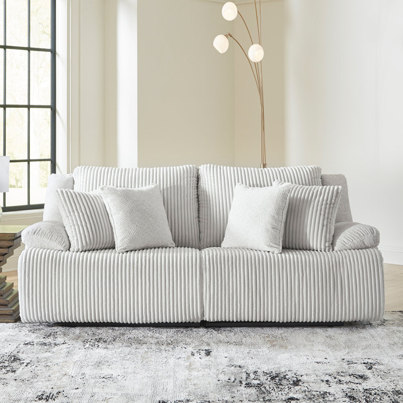 Matherly 2-Piece Sectional Loveseat, Blanc