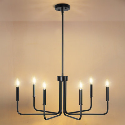 26'' Dimmable Classic / Traditional Chandelier, 6-Light