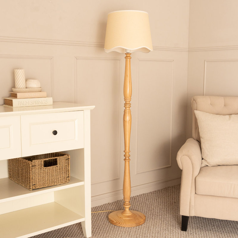 Brechin 152cm Traditional Floor Lamp, Natural, No, Natural