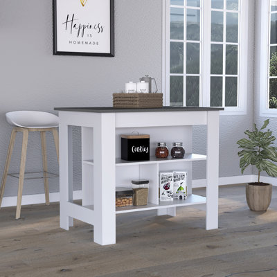 Goruav Wood Kitchen Island