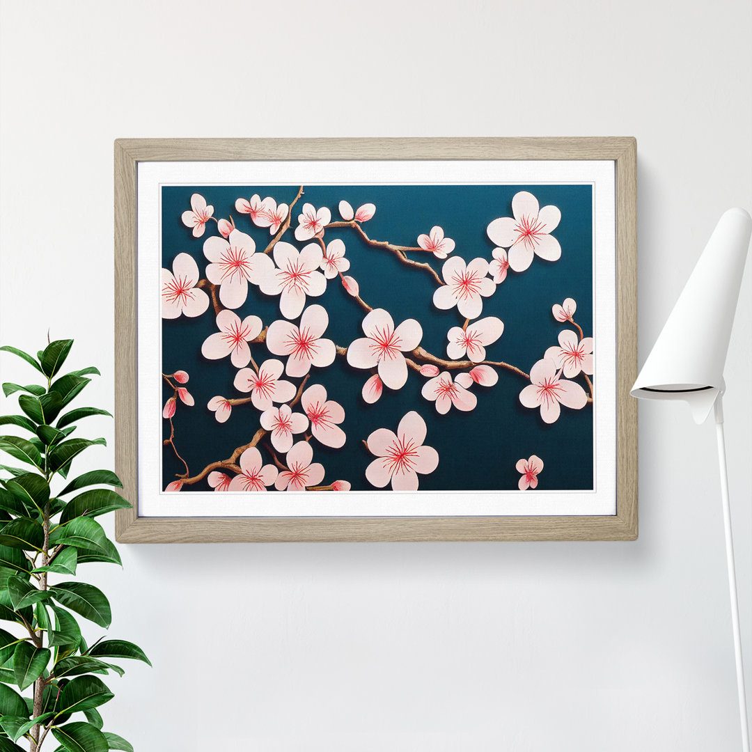 XH1022-9670X Virtuous Cherry Blossom Tree Flowers - Single Picture Frame Print