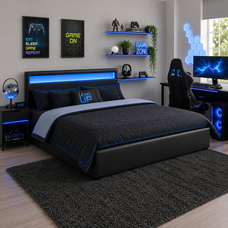 Small Double (4') Ottoman Bed
