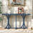 Ustyle 59.8'' Wooden Console Table With Oak Veneer Top,Farmhouse Entryway Table With Rubber Wood Slender Curved Legs,Perfect For Living Room,Entryway,Hallway, Dining Spaces.-124922133