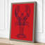 Lobster Study Botanical 1 Piece Wrapped Canvas Wall Art-332602313-332602354