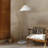 Athena 60" Japandi-Inspired LED Gold Floor Lamp With White Pleated Shade And Real Marble Base