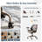 Kalysia Modern Suede Home Office Chair with Mid Back Support and Rolling Swivel Wheels for Executive Office-1880857758