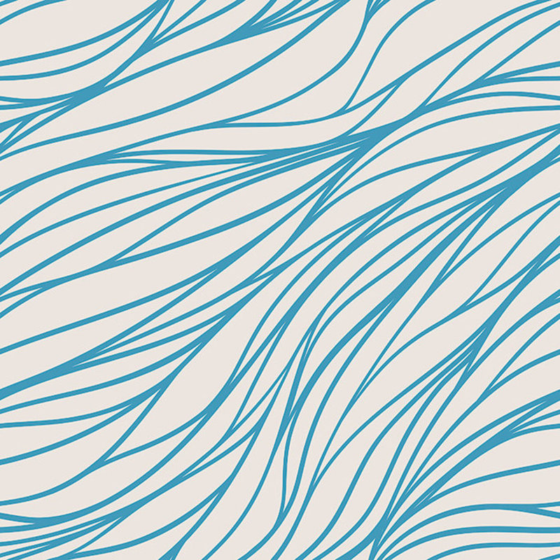 Blue And Beige Lines Wallpaper, 400cm W x 200cm L