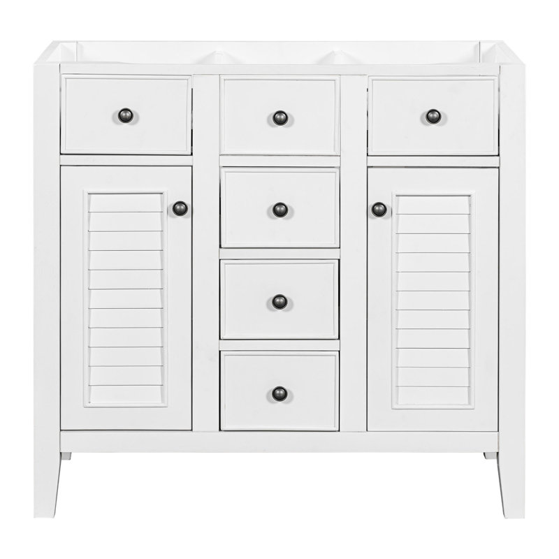 35'' Single Bathroom Vanity Base Only, White