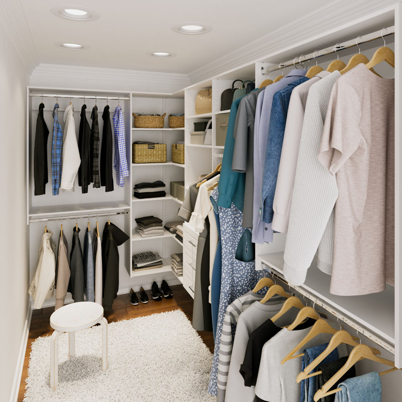 84'' - 115'' Corner System (Can Be Cut To Fit), White