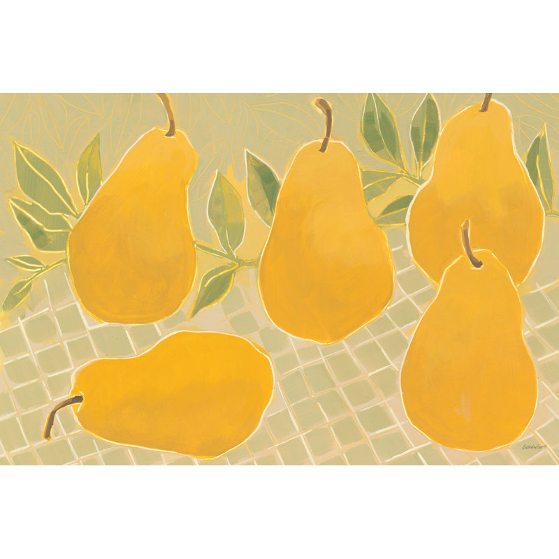 Pears IV by Kathrine Lovell - Wrapped Canvas Painting, 81cm H x 122cm W