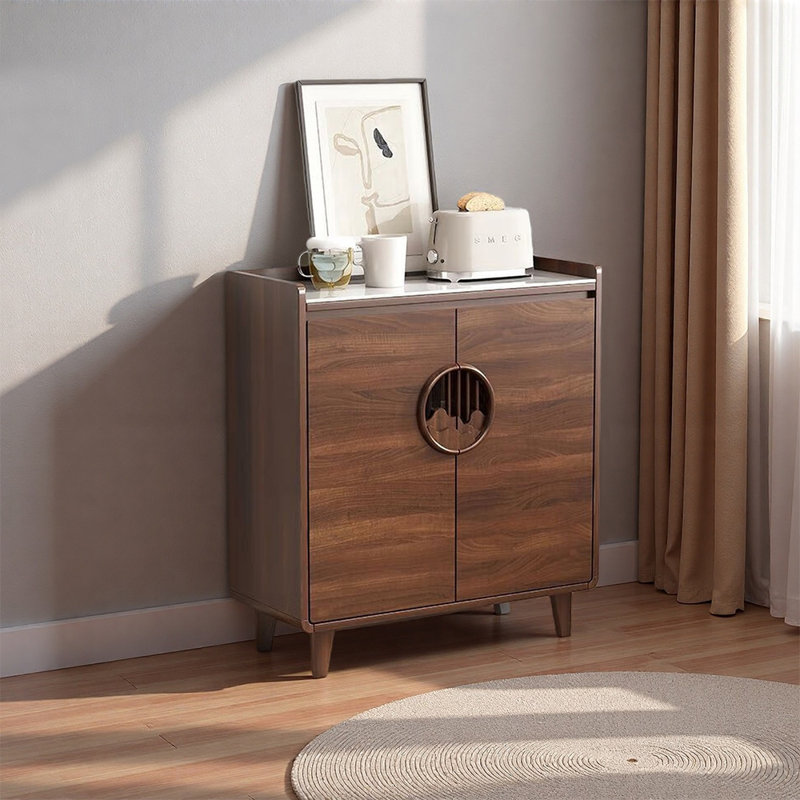 Chinese style home storage shoe cabinet, Brown