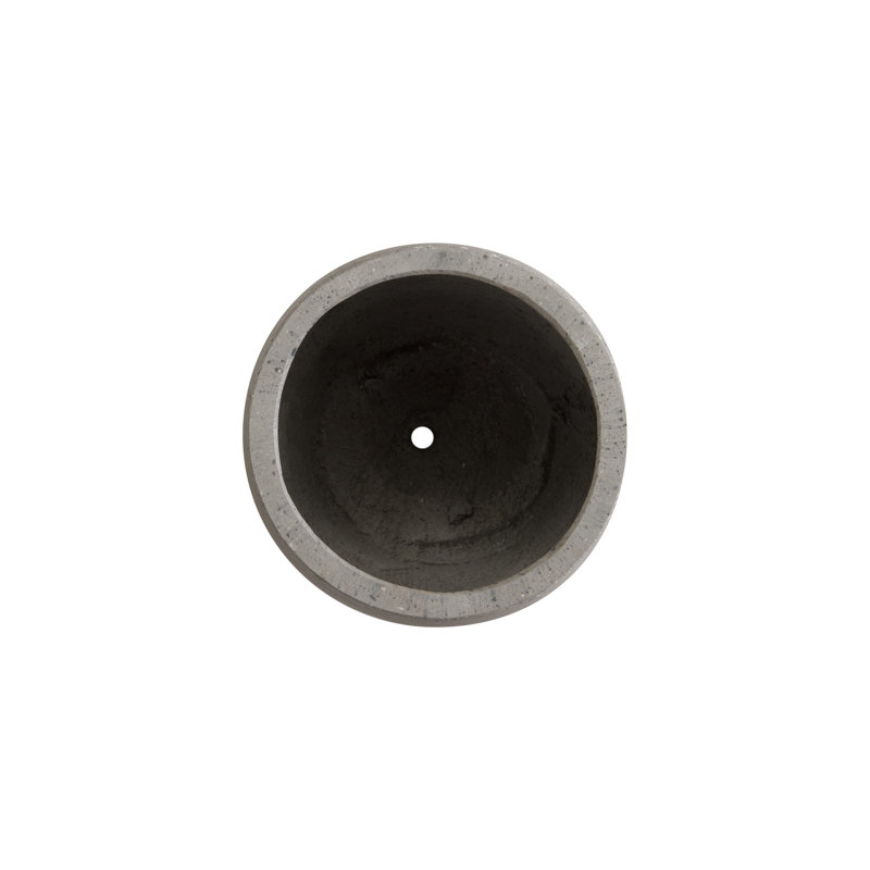 Pot à fleurs en ciment Efkea, Gris, H 17 po x l 12 po x P 12 po