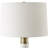 Itsaso White Marble Table Lamp