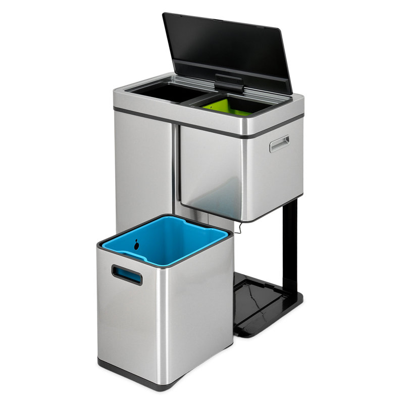 Manel Steel Rubbish Bin Sets - 60L