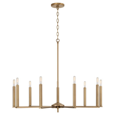 9 - Light Dimmable Modern Linear Chandelier