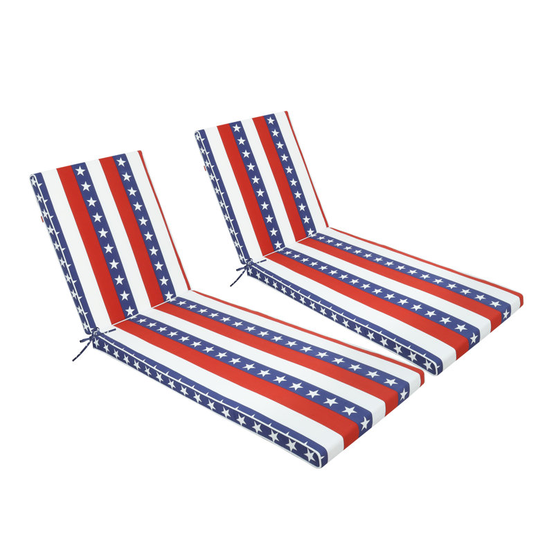 Ensemble de coussin de chaise longue de remplacement pour terrasse