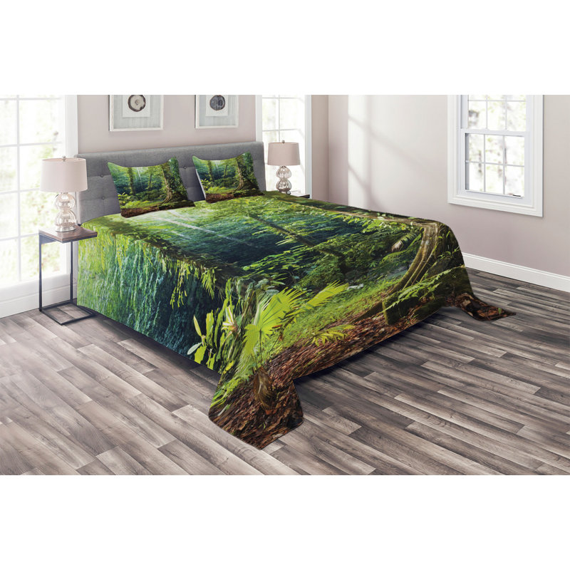 Forest Rustic Polyester Coverlet