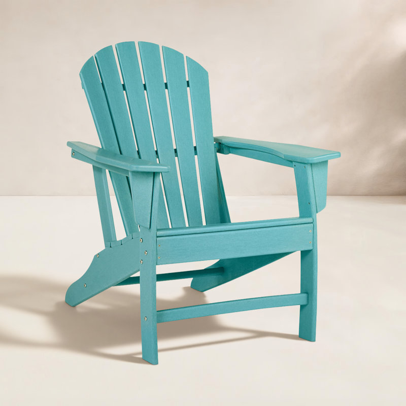 Chaise Adirondack pliante Emory, Turquoise