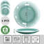 Assiette à dessert en verre vert 9,25 po Lakevia-1849022973