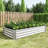 Rust - Proof Silver Metal Raised Bed With Open Base For Planting In Bedroom Balcony Galvanized Planter Outdoor Vegetable And Flower Growing Small Spaces-2003110511-2003110509