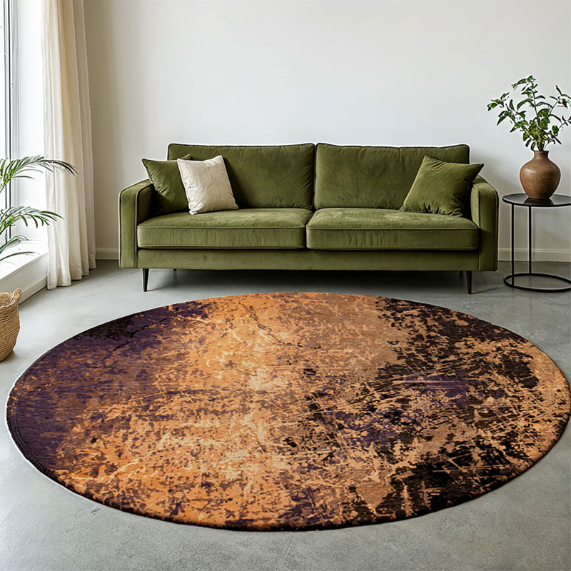 Jacquard Indoor / Outdoor Rug, Orange