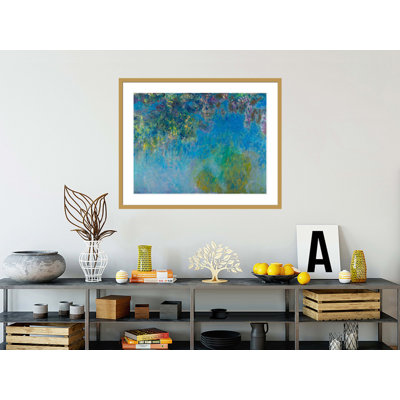 «Wisteria» par Claude Monet, impression giclée encadrée