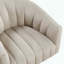 Fauteuil demi-tonneau pivotant en velours taupe-965578147