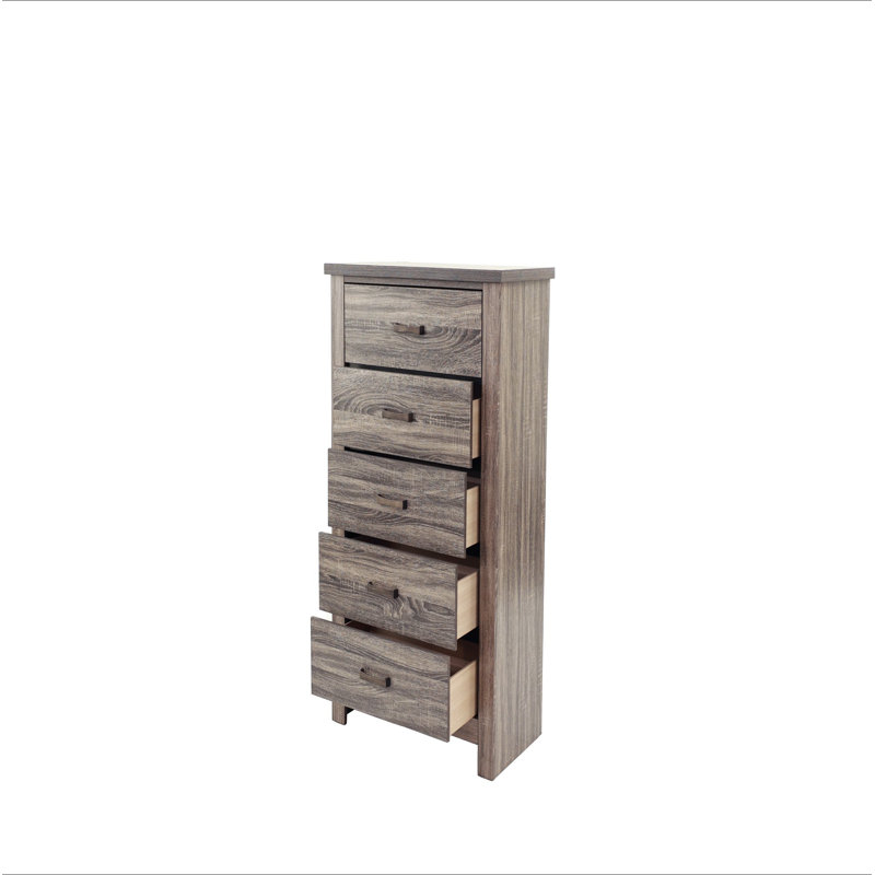 Mobilier de chambre à coucher avec tiroirs en bois naturel à finition naturelle 1 pièce