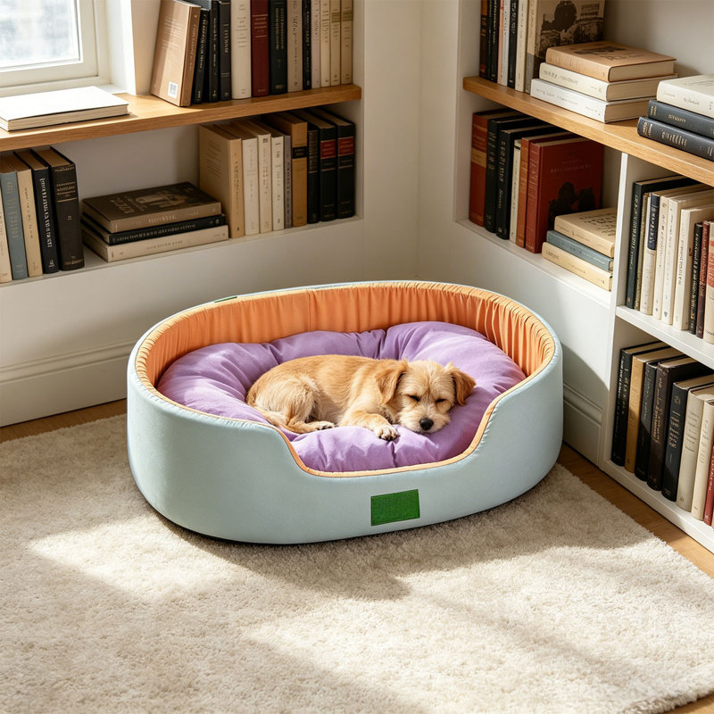 Multicolore lit lavable toutes saisons toutes saisons pour chien de 11,8 x 15,7 po, A
