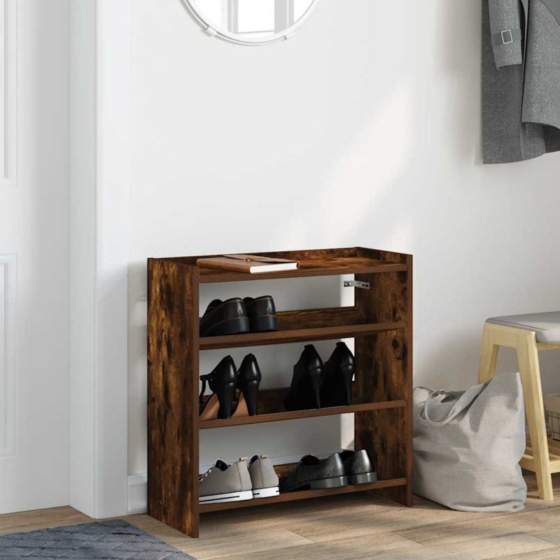 Shoe Rack, Smoked Oak