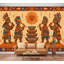 Papier peint adhésif autocollant Kokopelli Southwestern Native American Indian-129491537