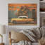 «Yellow Cuba Classic Yellow - Cuba Landscape», art mural sur bois de pin naturel-913227856