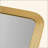 Rounded Rectangle Fluted Wall Mirror Gold See Below