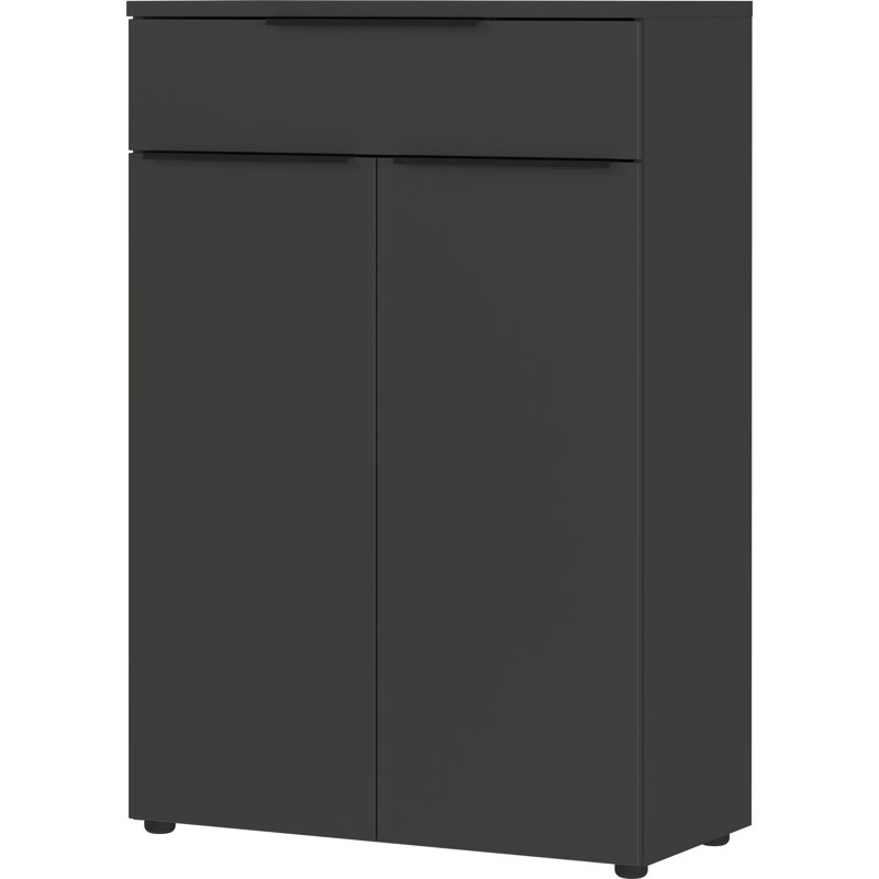 Mastandrea 81cm Wide 1 -Drawer File Cabinet, Black