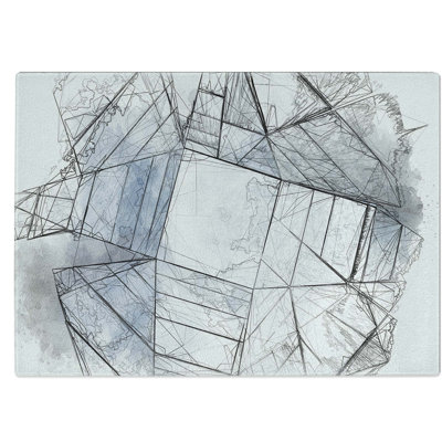 Tempered Glass Architecture Sketch Vol.15 Chopping Board