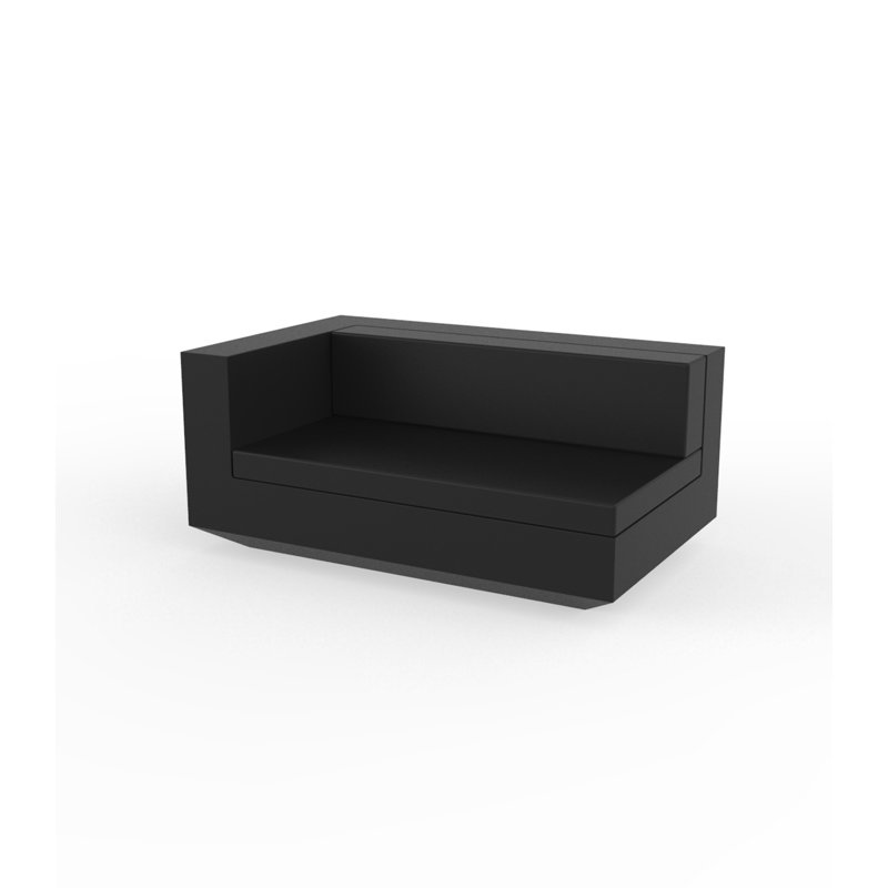 Vela - Modular Sofa XL - Basic, Black, Right Hand Facing