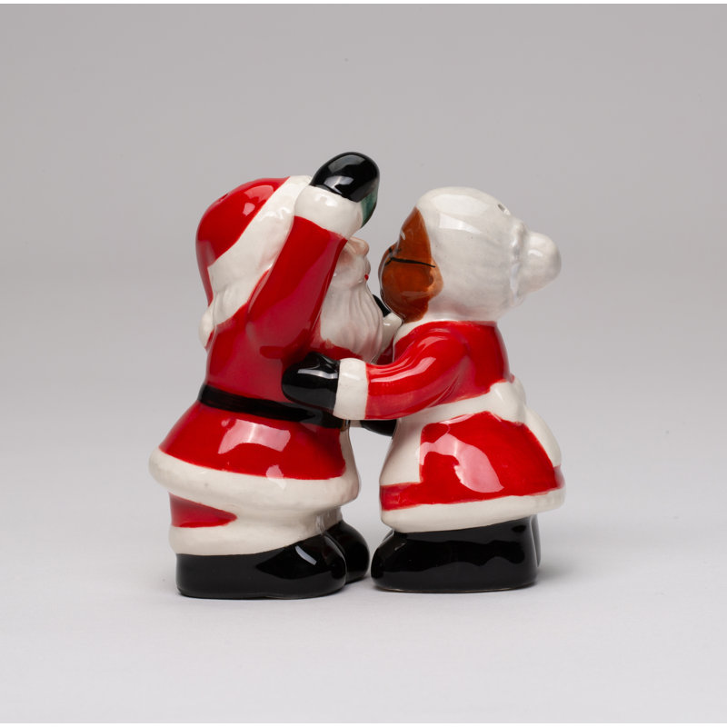 Père Noël interracial et mère afro-américaine, sel et poivre