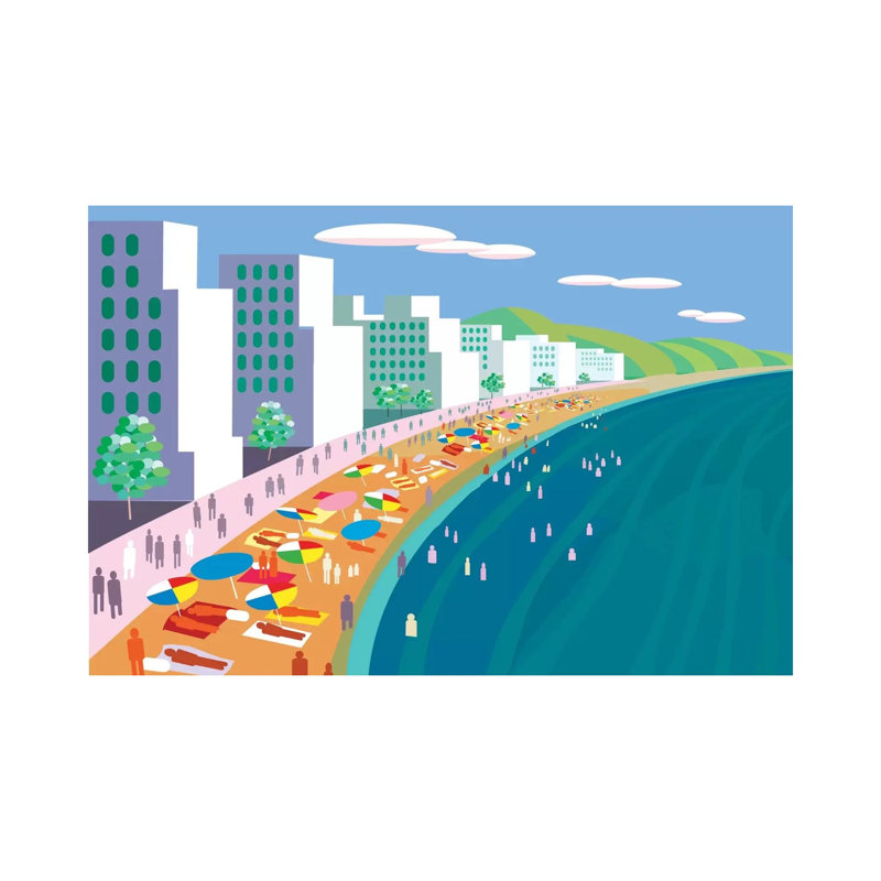 Malecon by Charles Harker - Wrapped Canvas Print, 20.32 cm H x 30.48 cm W