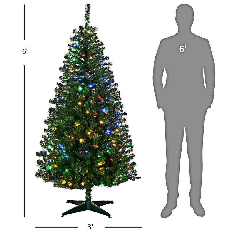 Grand arbre de Noël artificiel pré-éclairé, 5'11"