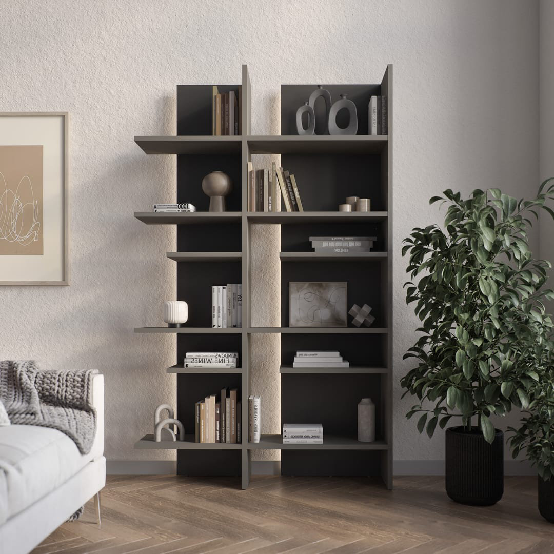 Quetzally 197cm H x 119cm W Standard Bookcase