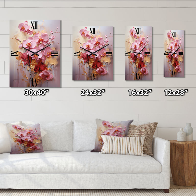 Horloge murale Orchid Elegance Dream I - Orchid, Médium