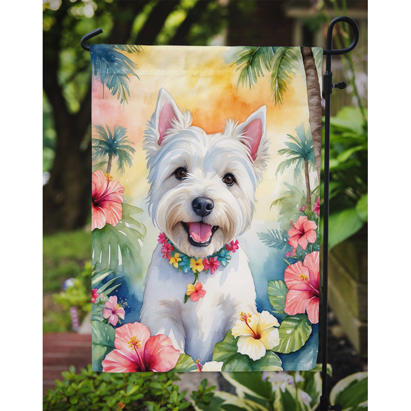 Drapeau de jardin en polyester double face H 15,5 po x l 11,25 po