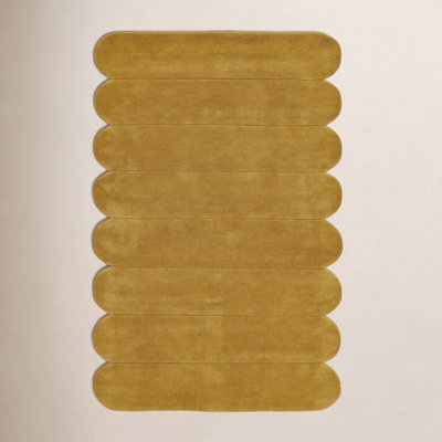 Dabria Hand Tufted Wool Tumeric Rug