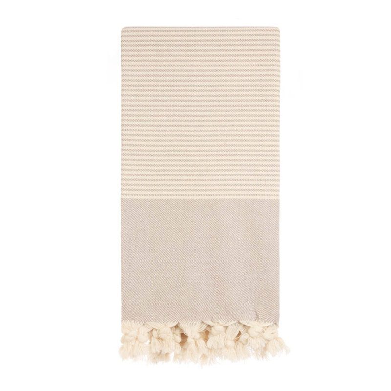 Serviette de plage Macneil, Beige