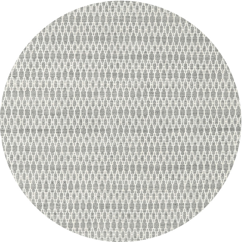 Tapis gris/argenté contemporaine Iorio, Rond 8 pi x 8 pi